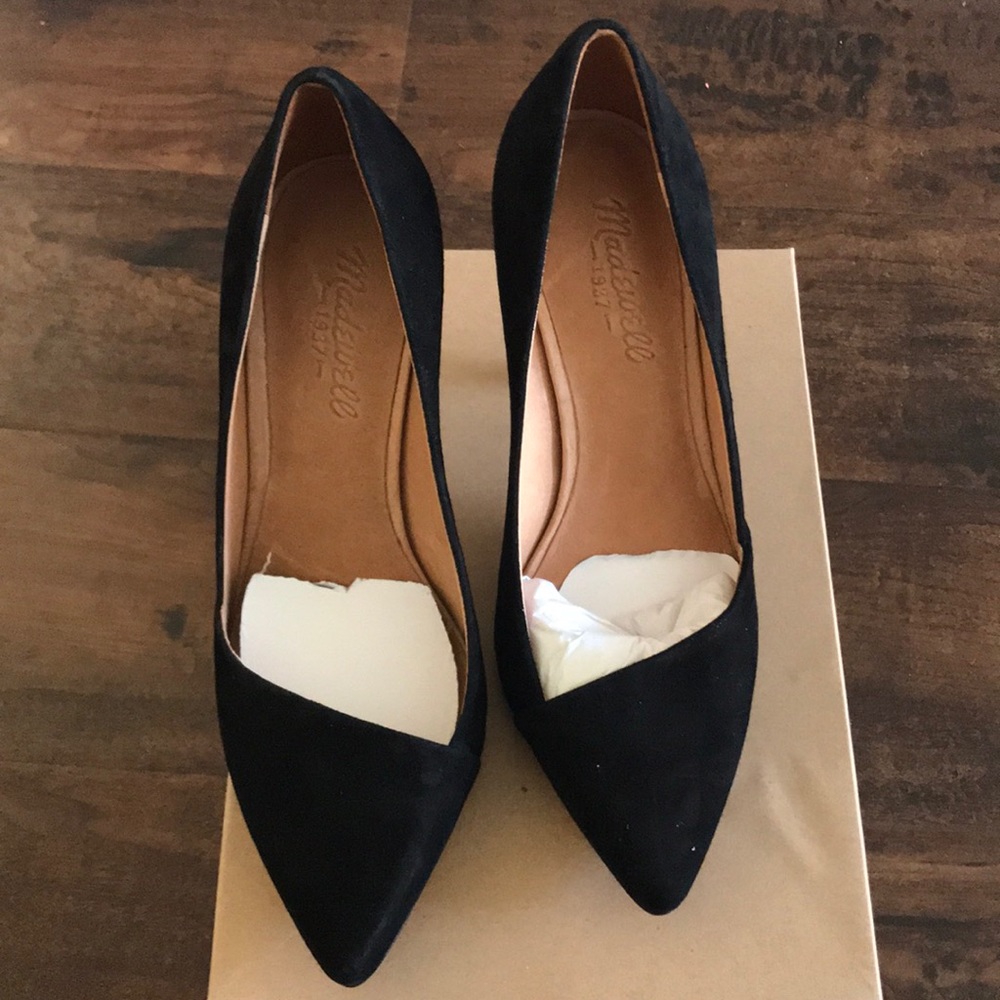 Madewell Mira pointy heel suede brand new